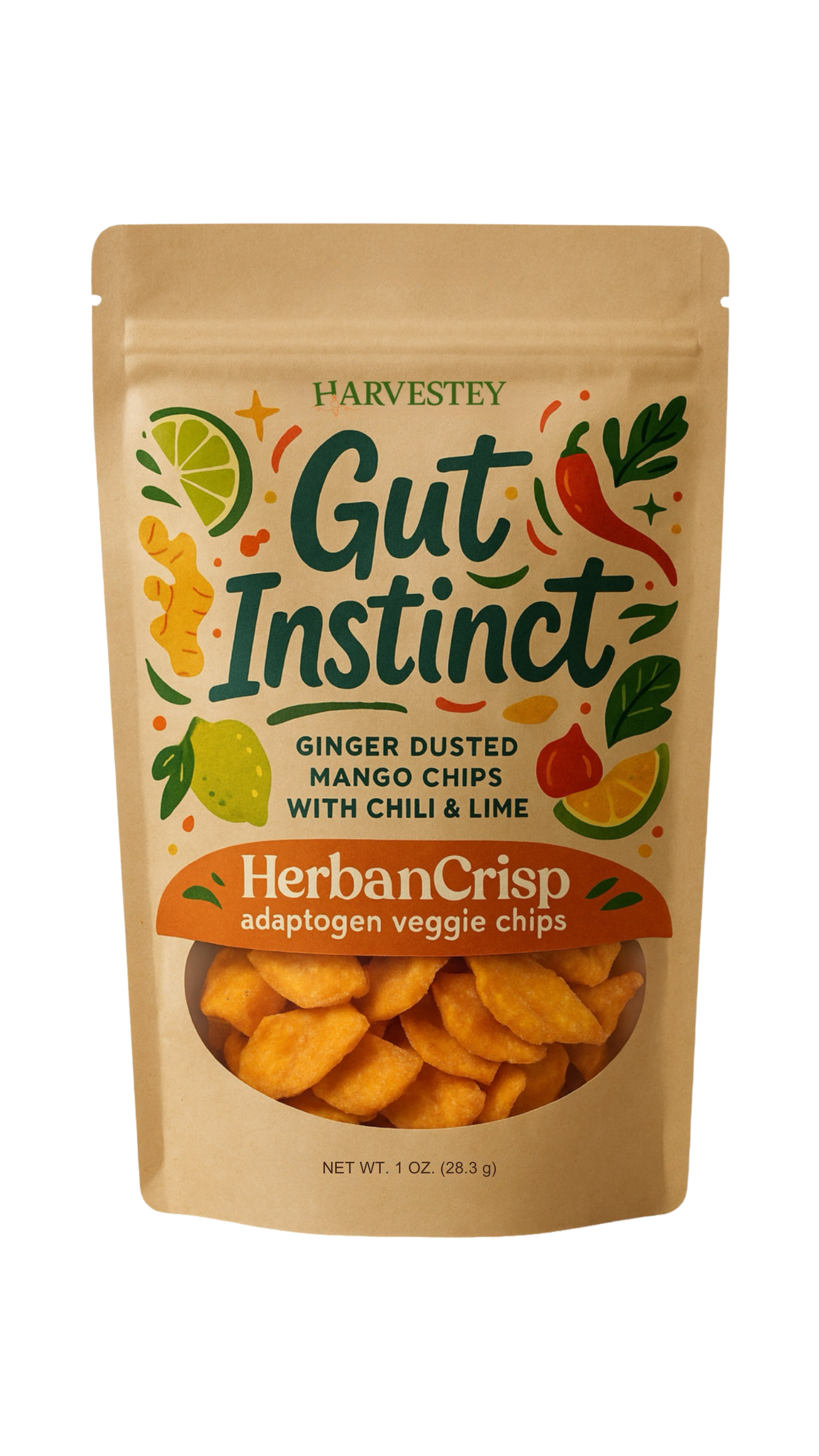 HerbanCrisp Gut Instinct Mango Chips