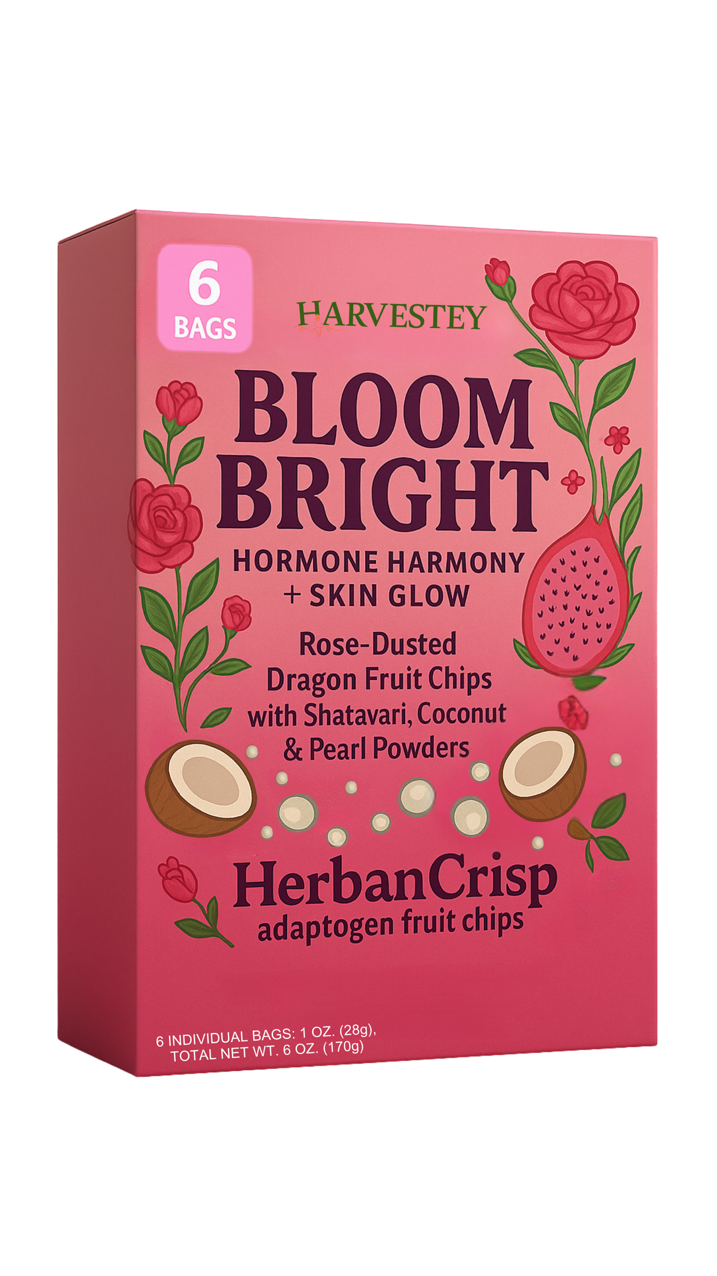 HerbanCrisp Bloom Bright Dragon Fruit Chips