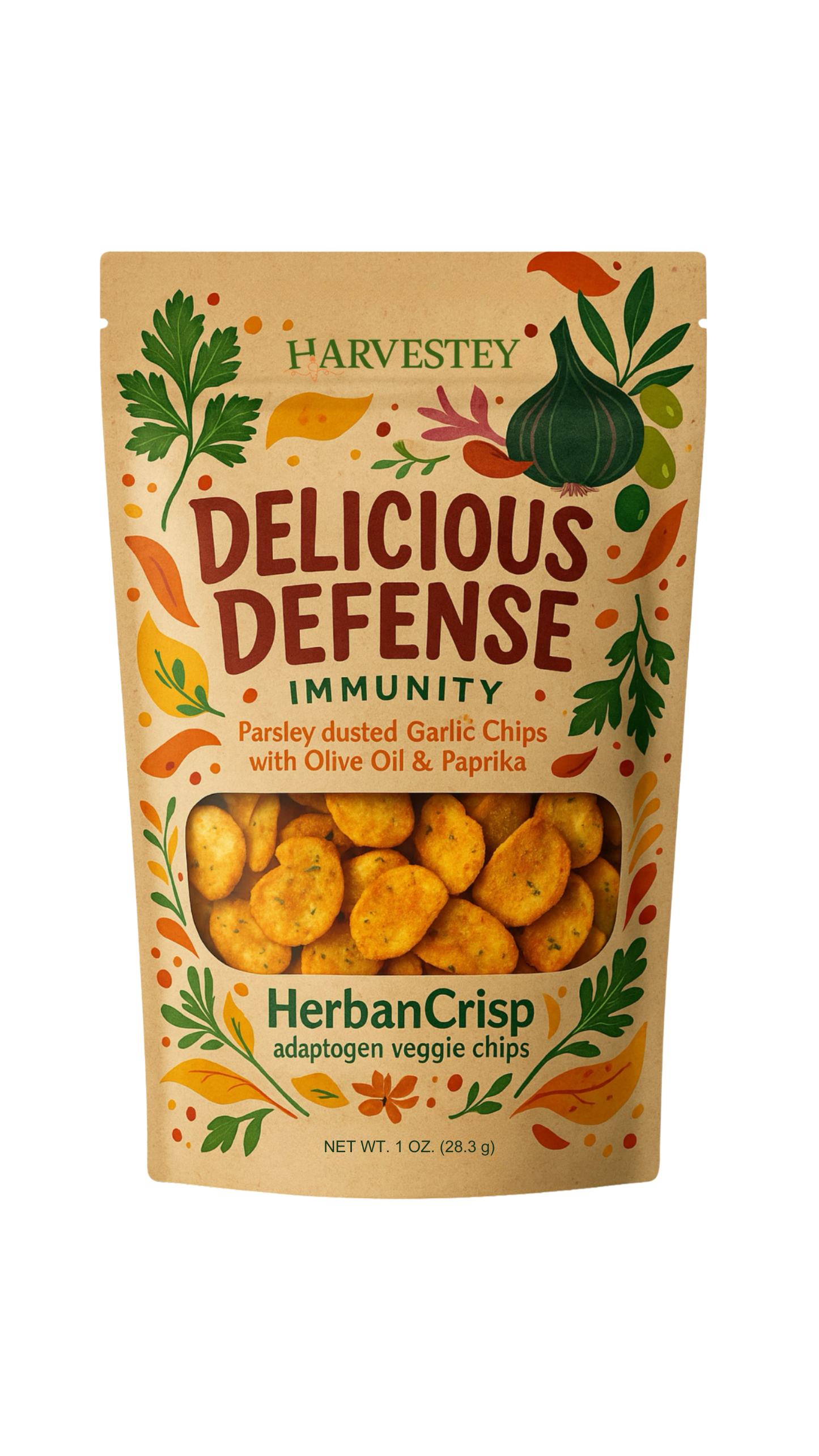 HerbanCrisp Delicious Defense Garlic Chips