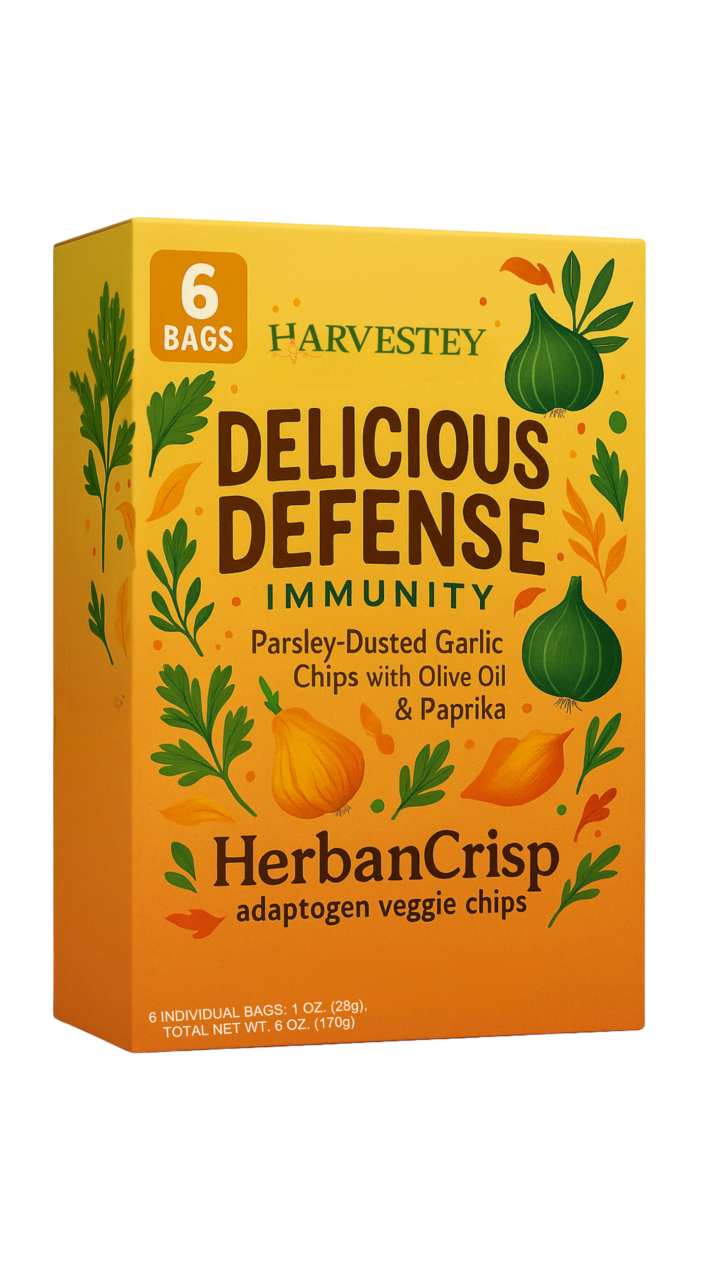 HerbanCrisp Delicious Defense Garlic Chips