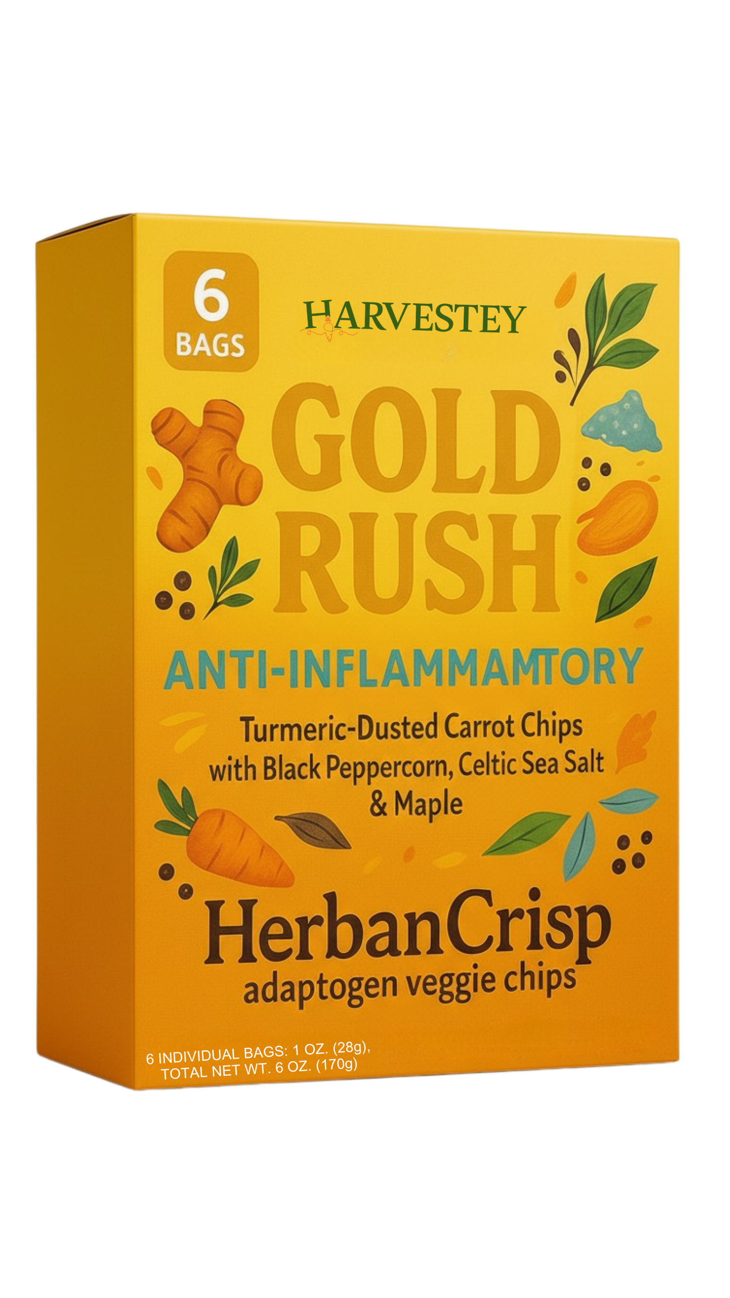 HerbanCrisp Gold Rush Carrot Chips